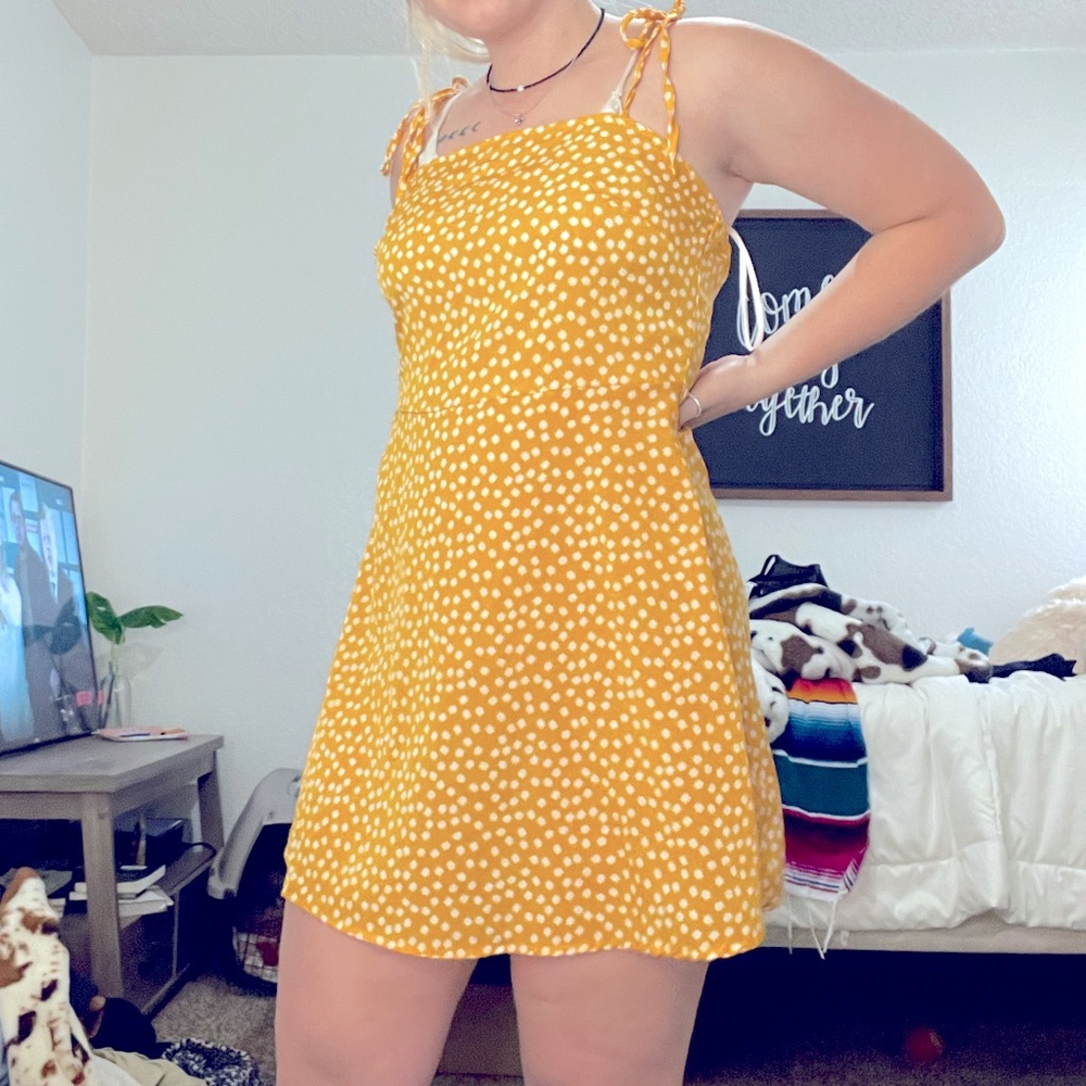 Yellow Floral Dress
